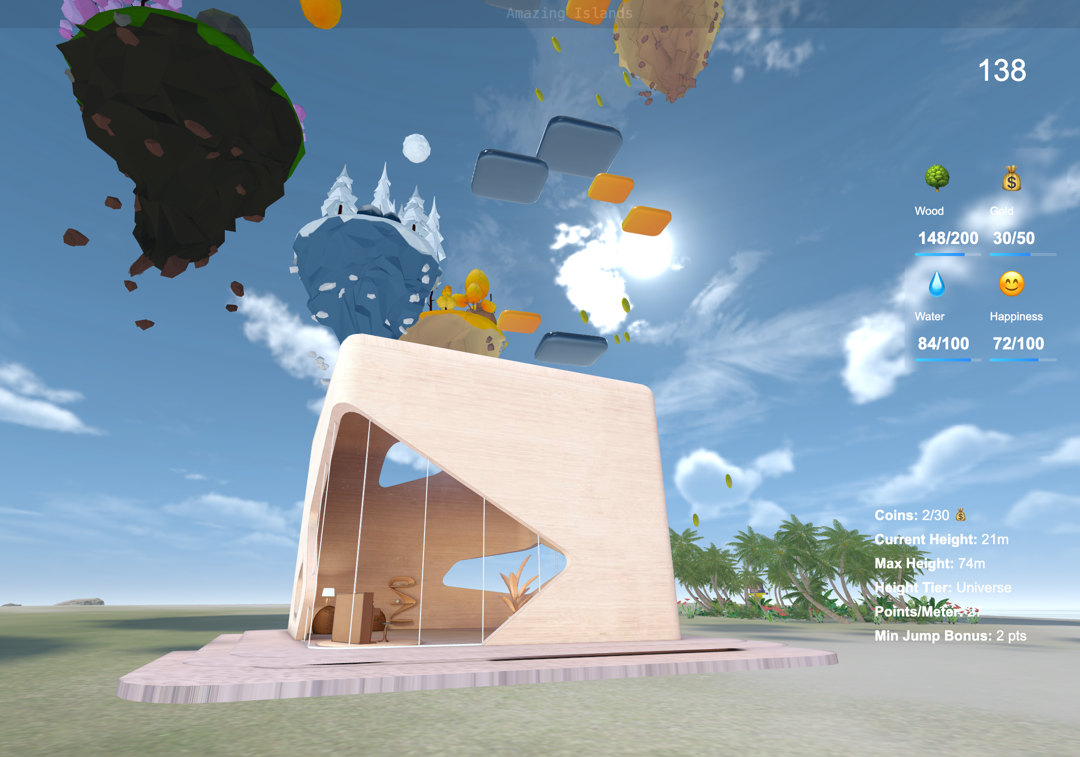 Island landscape showcase